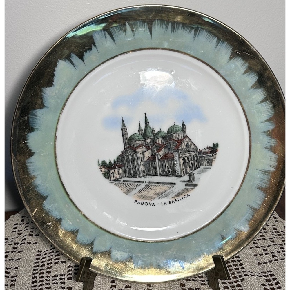 ESCHENBACH SOUVENIER PLATE ~ BAVARIA-GERMANY Padova-La Basilica Antique